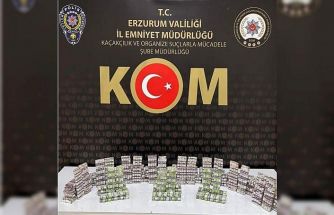 Erzurum’da bin 500 adet gümrük kaçağı botoks ilacı ele geçirildi