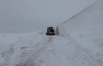 Erzurum’un Tekman ilçesinde kar kalınlığı 5 metreyi buldu