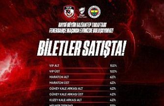 Gaziantep FK - Fenerbahçe kupa maçı biletleri satışta
