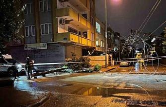 Gaziantep’te fırtına mesaisi