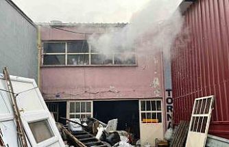 Gediz’de torna atölyesinda yangın