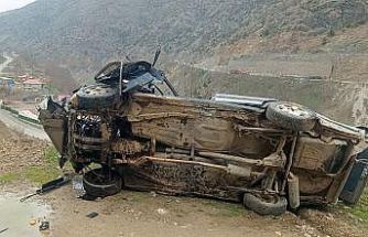 Gümüşhane’de otomobil uçuruma yuvarlandı: 1 ölü