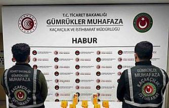 Habur’da ayakkabı içerisinde 41 kilo altın ele geçirildi