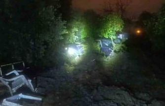 Hatay’da heyelan: Ev ve araç zarar gördü