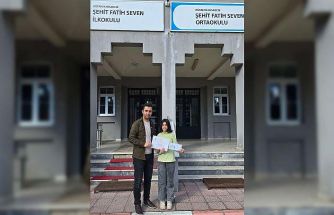 Hisarcık’ta resim yarışması ilçe birincisi Dereköy Şehit Fatih Seven Ortaokulu’ndan