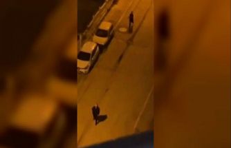 İki grup arasındaki tüfekli kavga kamerada