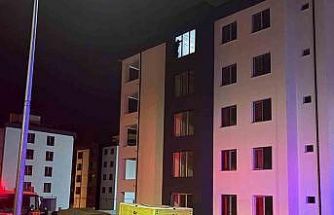 İnşaatın çatısına çıkan şahsı polis ikna etti