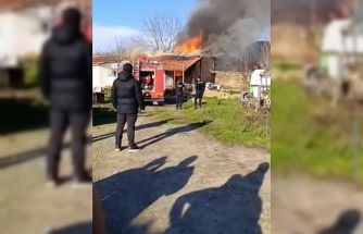 İpsala’da tek katlı evde çıkan yangın korkuttu