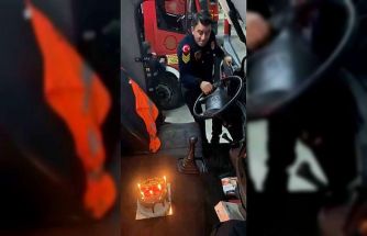 İtfaiye şoförüne yürek hoplatan sürpriz: "Anam anam benim ev"