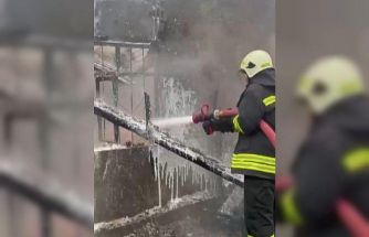 Kahramanmaraş’ta ahır yangını