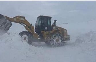 Kar kalınlığının 2 metreyi bulduğu Ağrı’da ekiplerin zorlu mesaisi