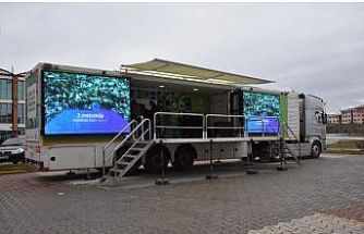 Kastamonu Üniversitesi’nde "çevre tırı" öğrencilerle buluştu