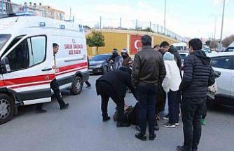 Kavşak içindeki kazada sürücü yaralandı