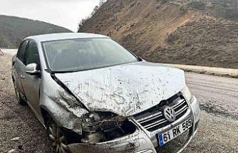 Kayak merkezine gitmek için yola çıkan aile kaza yaptı: 3 yaralı