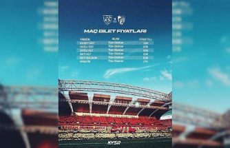 Kayserispor-Kocaelispor maçının bilet fiyatları belli oldu
