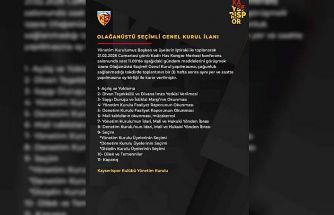 Kayserispor’un genel kurulu 21 Şubat’ta