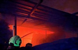 Kırıkhan’da samanlık yangını