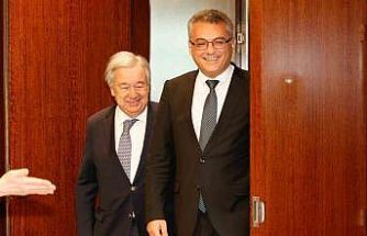 KKTC Cumhurbaşkanı Erhürman, BM Genel Sekreteri Guterres ile bir araya geldi