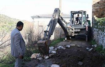 Koçarlı’da yağmur sonrası hasar tespiti için ekipler sahaya indi