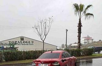 Kontrolden çıkan lüks otomobil refüje çarptı: 1 yaralı