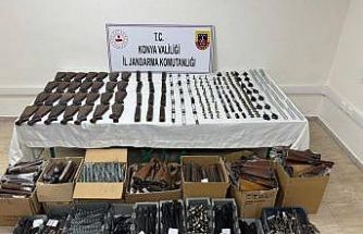 Konya’da jandarmadan 7 ayrı silah operasyonu: 3 tutuklama