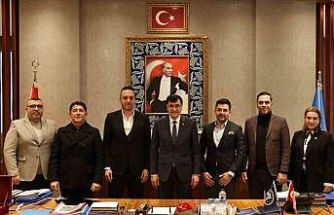 Kütahya Belediye Başkanı Eyüp Kahveci, Kütahya Galatasaraylılar Derneği yönetimini ağırladı