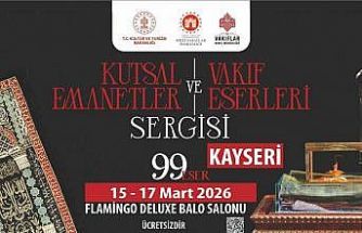 Kutsal emanetler Kadir Gecesi Kayseri’de