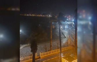 Lodos denizi taşırdı, dalgalar yükseldi