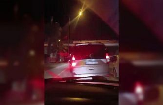 Makas atan araç trafikte tehlike oluşturdu