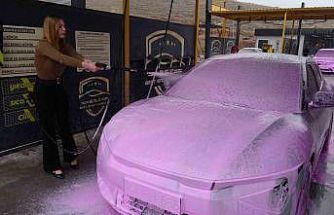 Malatya’da oto yıkamaya renk geldi