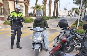 Manisa’da 54 motosiklet trafikten men edildi