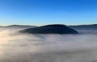 Menteşe’de sis denizi görsel şölen sundu
