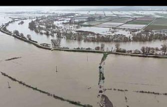 Meriç Nehri taştı, Subaşı’ndaki tarım arazileri sular altında kaldı