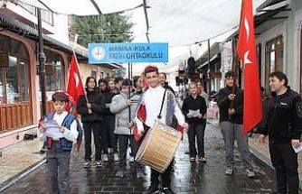 Minik davulcular mahalleleri şenlendirdi