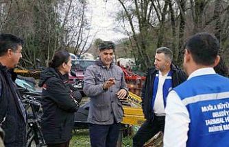 Muğla Büyükşehir’den Köyceğiz’de sel sonrası üreticiye destek