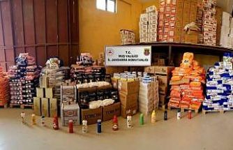 Muş’ta 3 milyon 903 bin TL değerinde sahte ürün ve kaçak tütün ele geçirildi