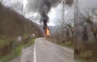 Mutfak tüpünden çıkan yangınla ev küle döndü