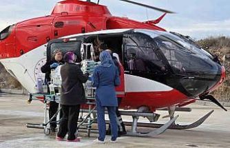 Nevşehir’de hava ambulansı 58 günlük bebek için havalandı