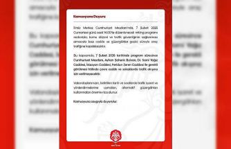 Niğde’de miting nedeniyle bazı cadde ve güzergahlar trafiğe kapatılacak