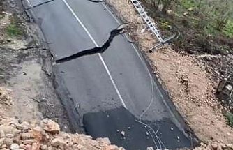 Ordu’da heyelan nedeniyle yol ulaşıma kapandı