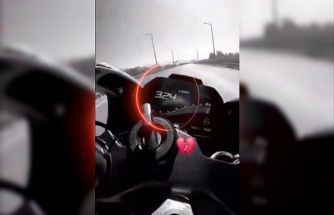 Otobanda 324 Km hıza ulaşan motosikletli ölüme meydan okudu