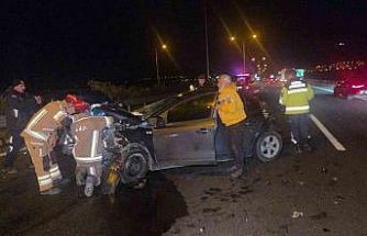 Otobanda feci kaza: 1 yaralı