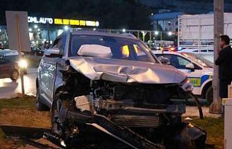 Samsun’da SUV tipi araçlar çarpıştı: 2 yaralı