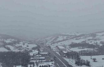 Samsun’da yüksek kesimler beyaza büründü