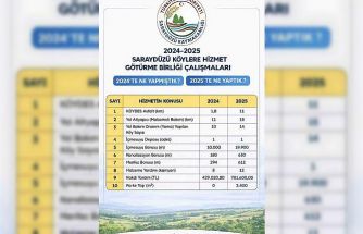 Saraydüzü köylerinde hizmet seferberliği