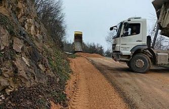 Sarıkaya köyünde altyapı çalışmaları sürüyor
