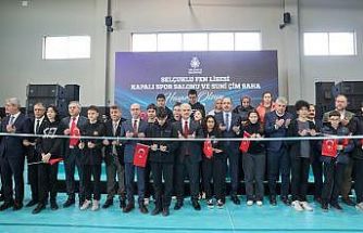 Selçuklu Fen Lisesi Kapalı Spor Salonu ve Suni Çim Saha’nın resmi açılışı gerçekleştirildi