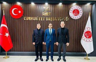 Siirt TSO Başkanı Güven Kuzu, Başsavcı Yasin Coşkun ile bir araya geldi
