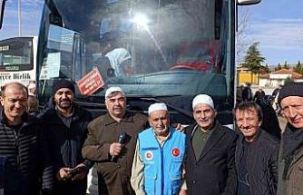 Simav’dan 43 Ramazan ayı umrecisi dualarla uğurlandı