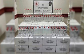 Sinop’ta 1080 litre etil alkol ele geçirildi: 1 gözaltı